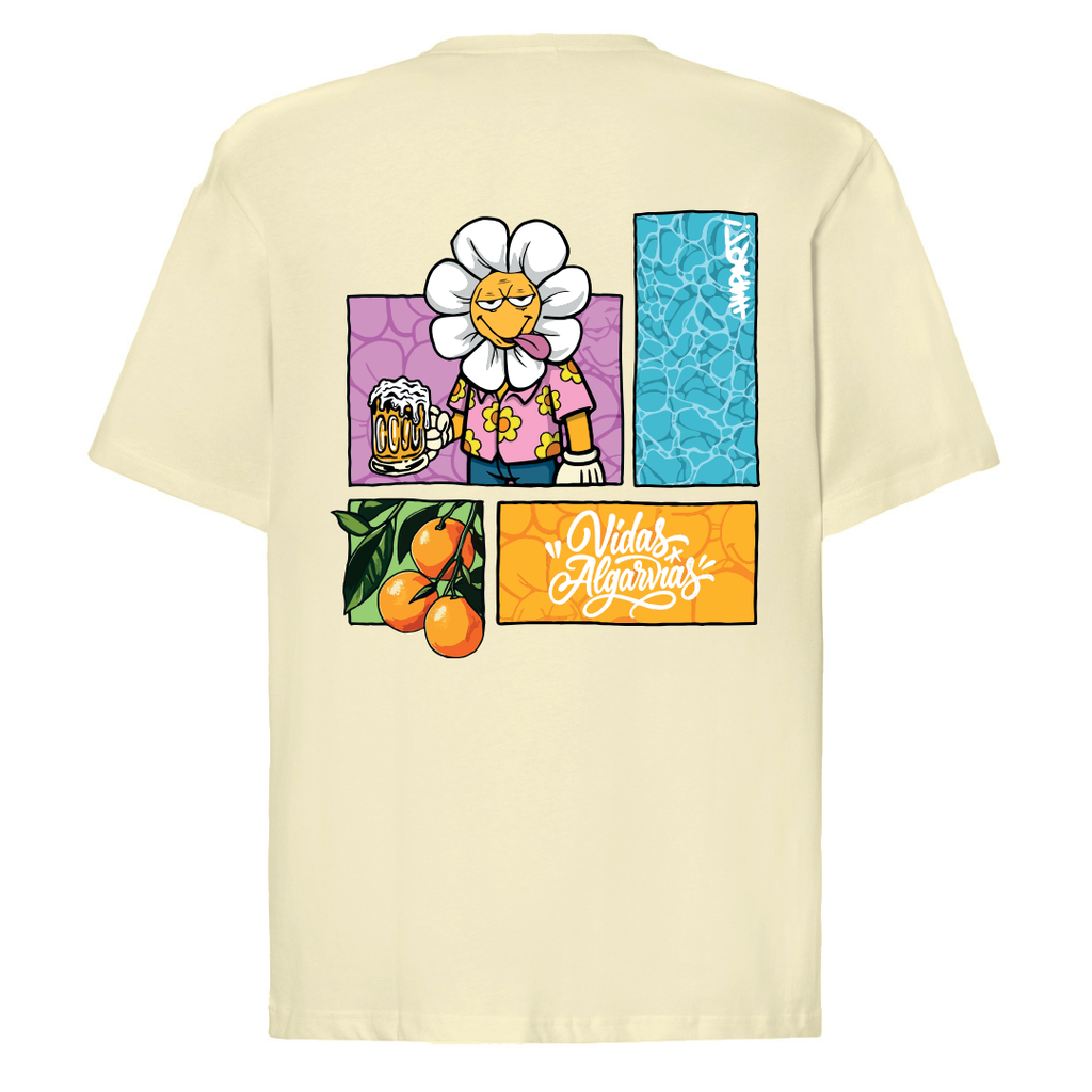 T-SHIRT OVERSIZED VA X HYPART - BEJE