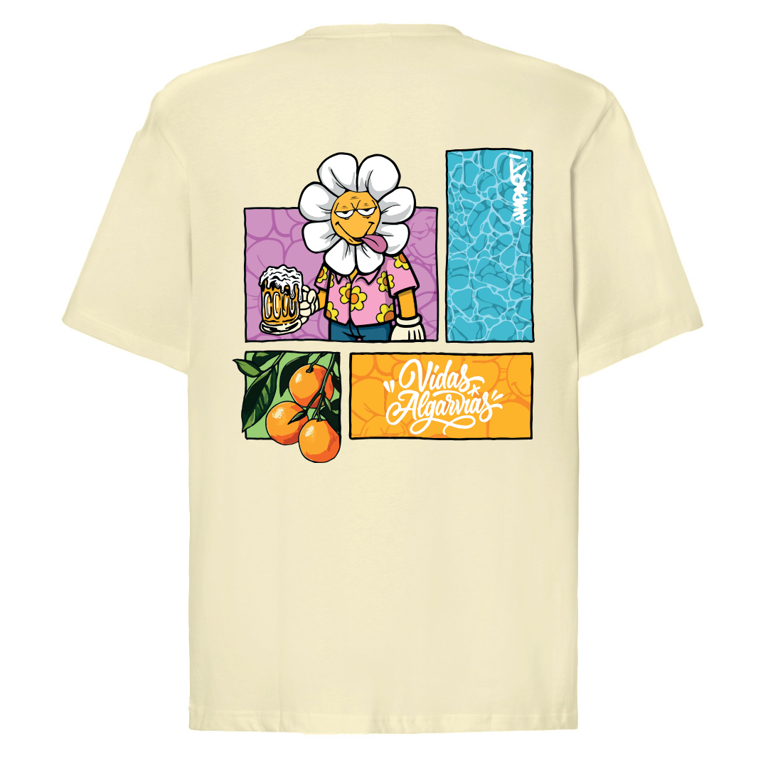 T-SHIRT OVERSIZED VA X HYPART - BEJE