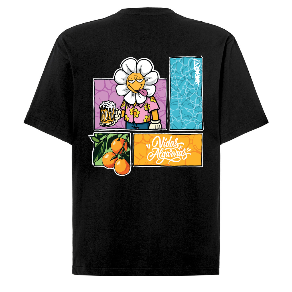 T-SHIRT OVERSIZED VA X HYPART - PRETO