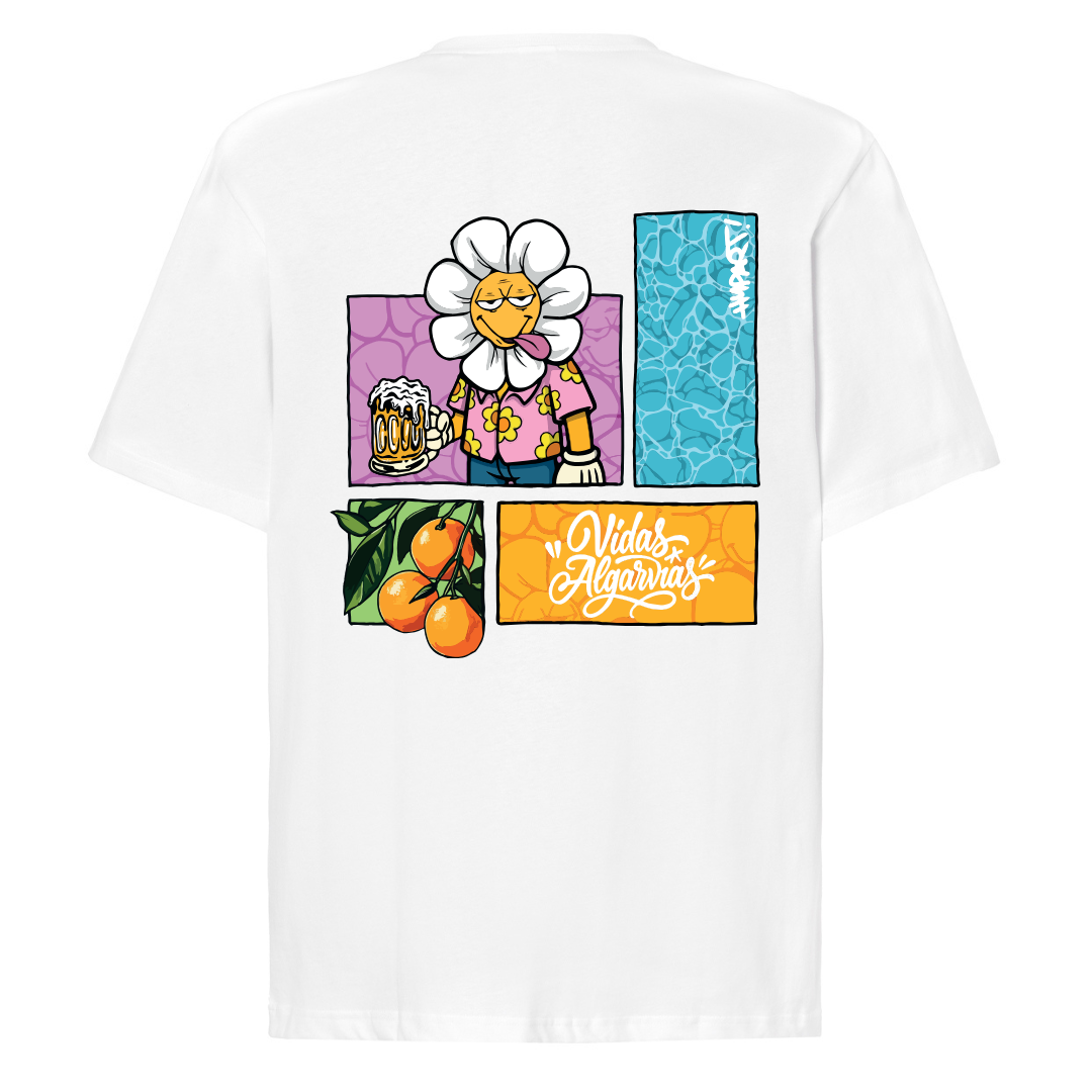 T-SHIRT OVERSIZED VA X HYPART - BRANCO