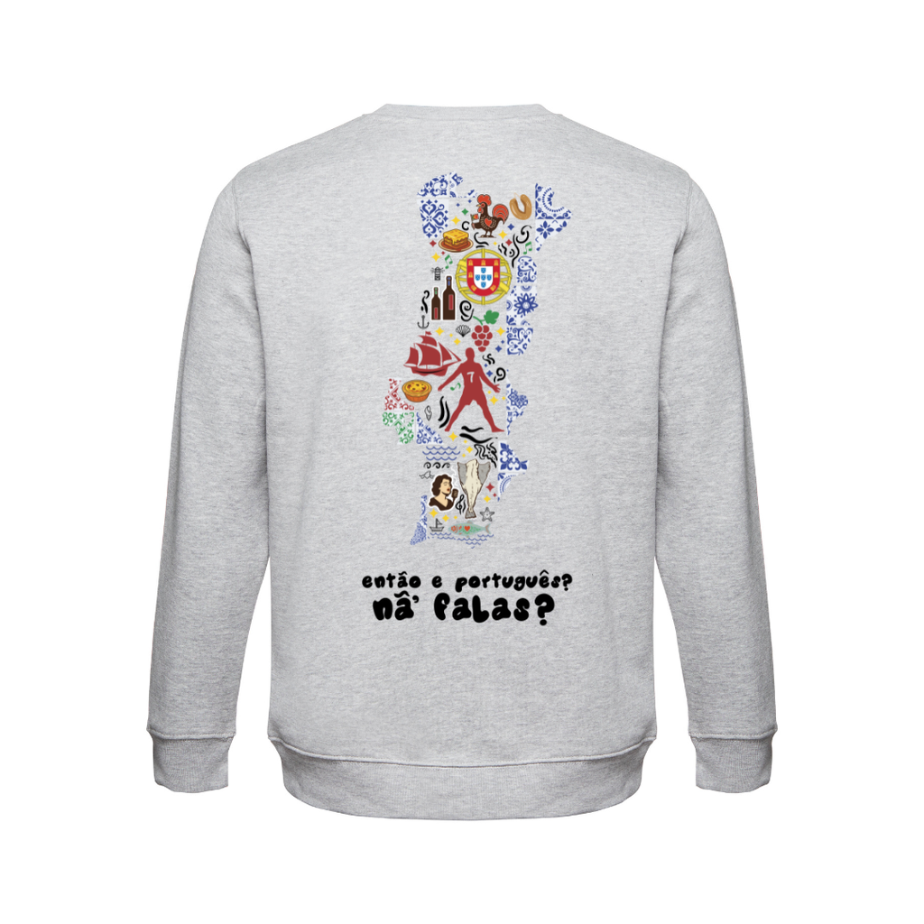 SWEAT TUGA 1.0 - CINZA MATIZADO