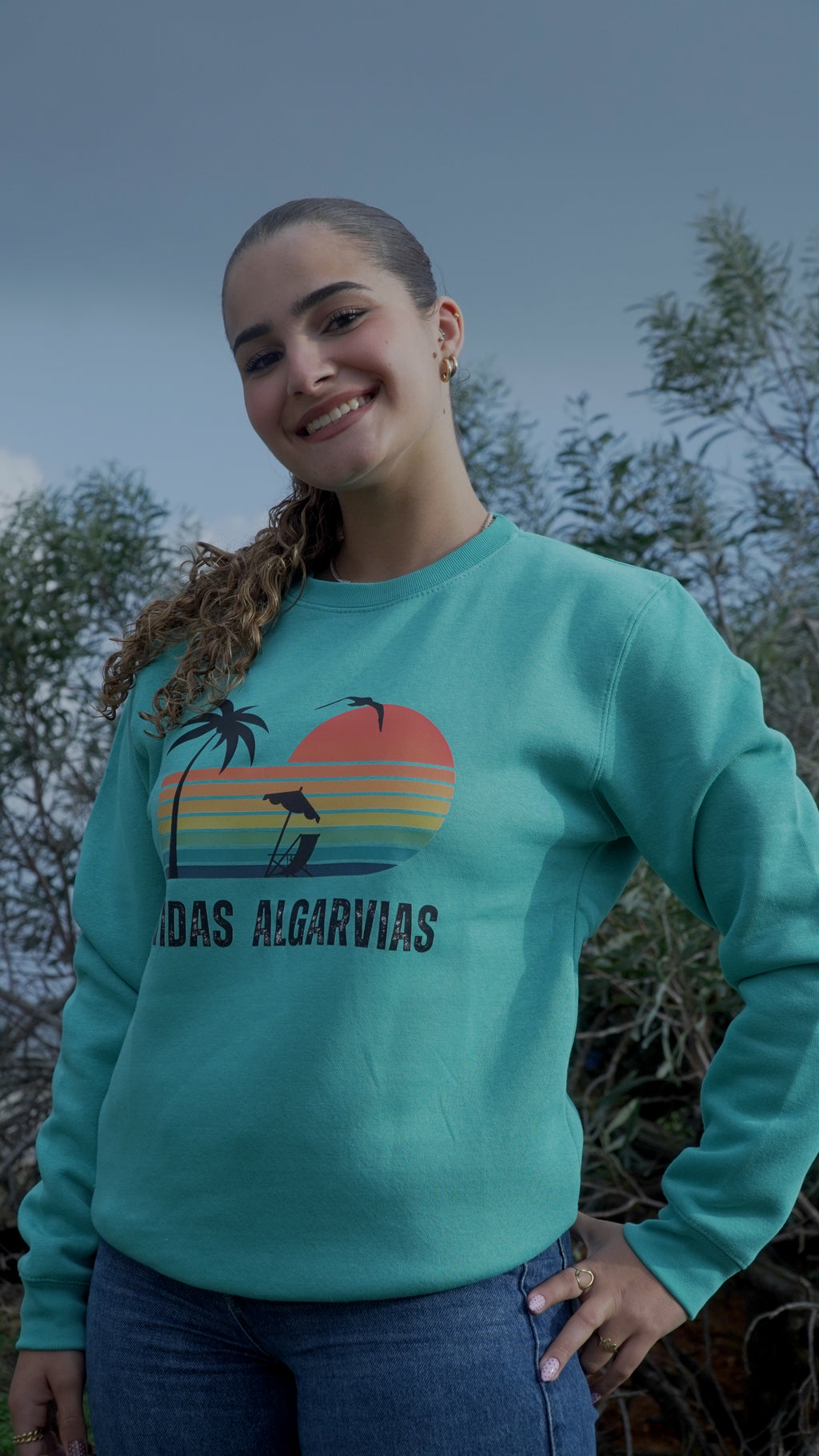 SWEAT VIDAS ALGARVIAS 1.0 - VERDE ÁGUA
