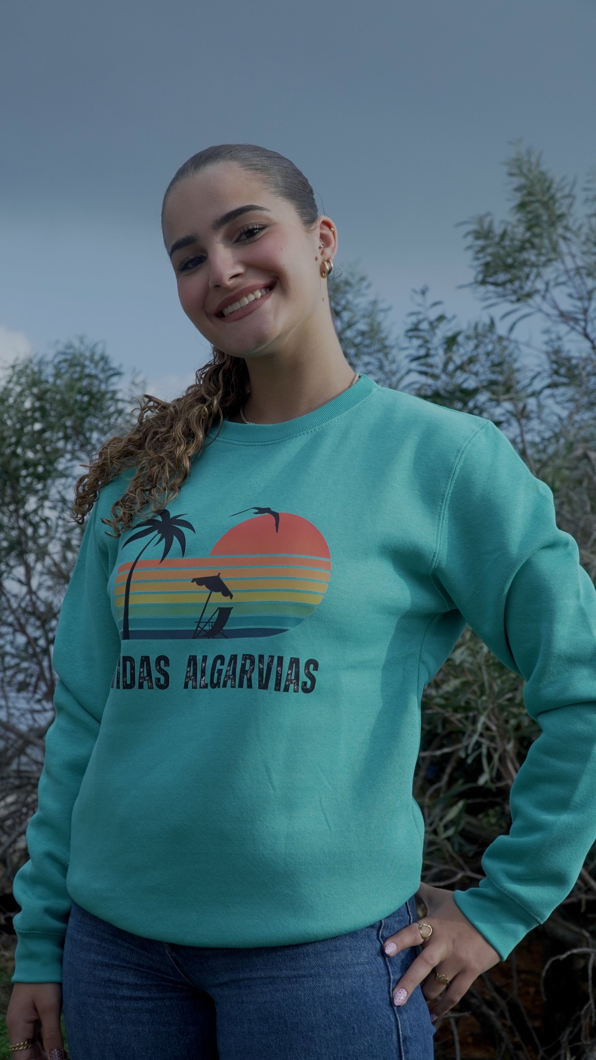 SWEAT VIDAS ALGARVIAS 1.0 - VERDE ÁGUA