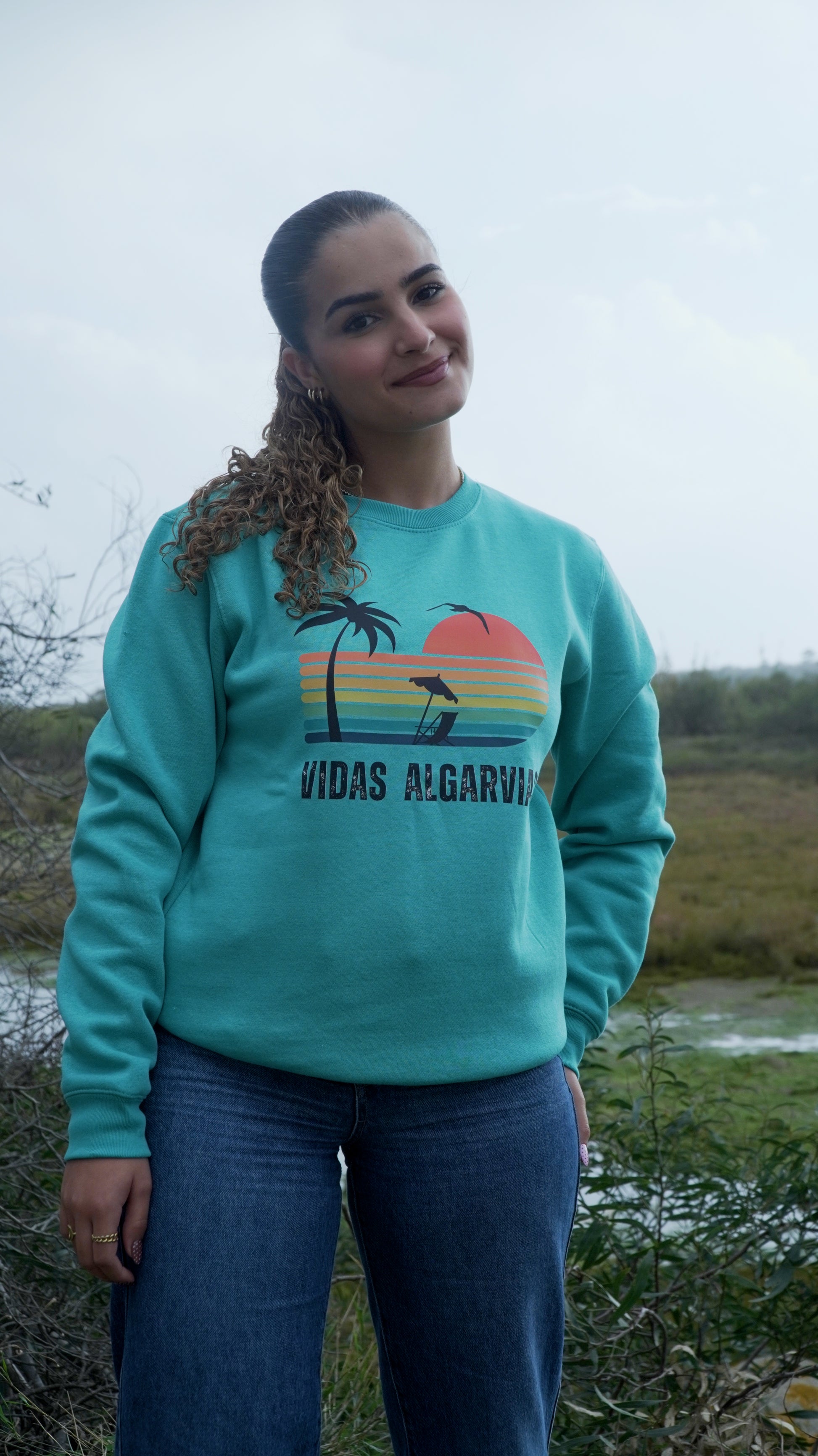 SWEAT VIDAS ALGARVIAS 1.0 - VERDE ÁGUA